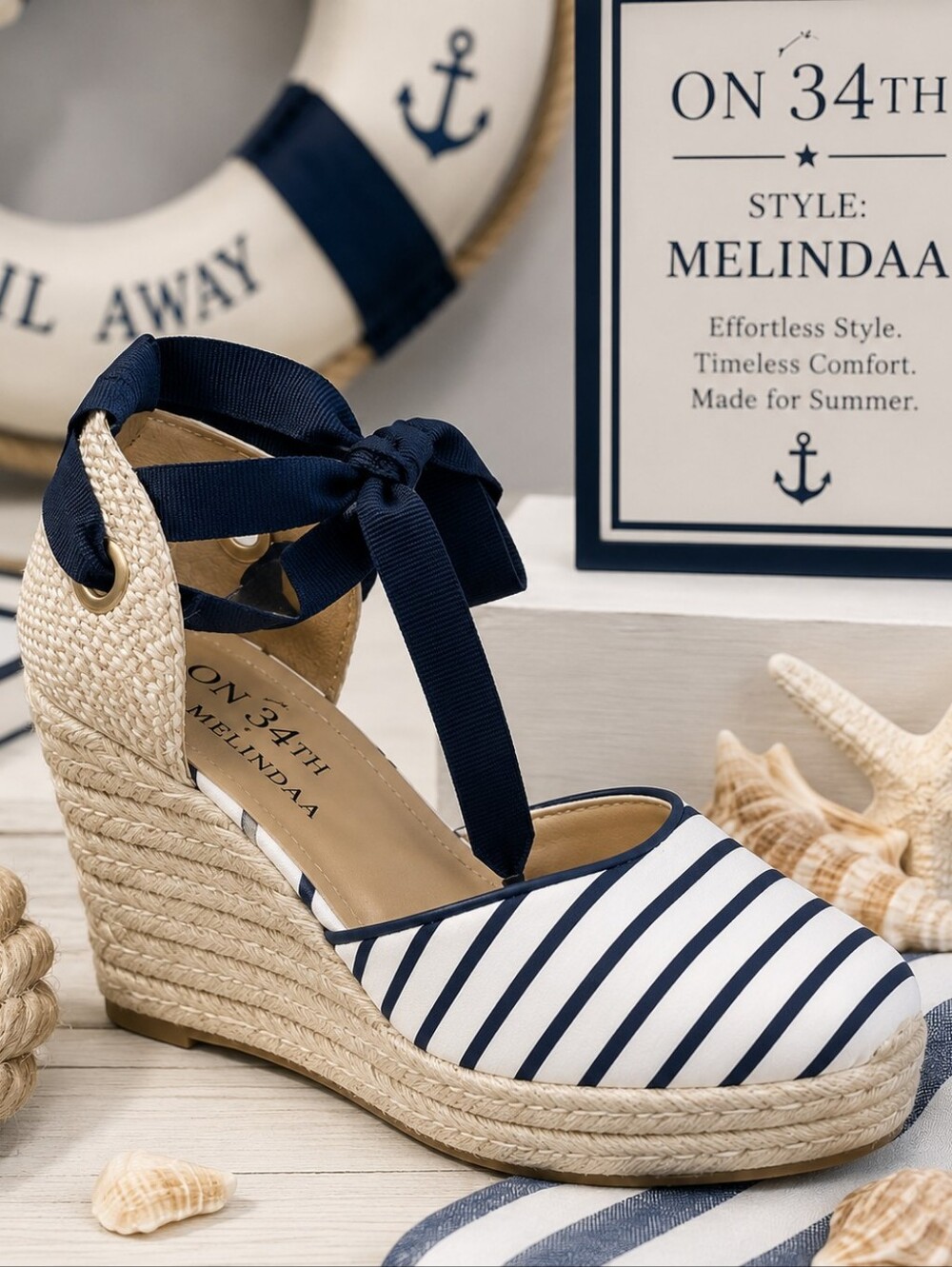 On 34th Melindaa Espadrille Wedge Sandals – Women's Size 6.5